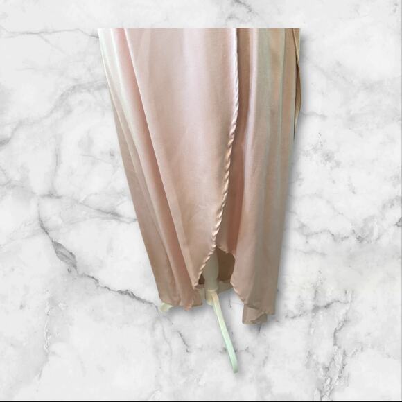 J.O.A. Just One Answer Baby Pink Wrap Dress Open Front w/Short Lining Dress. S - Picture 6 of 12